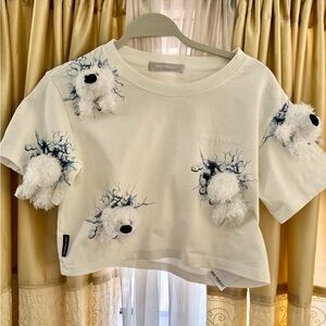 13De Marzo crop top -white